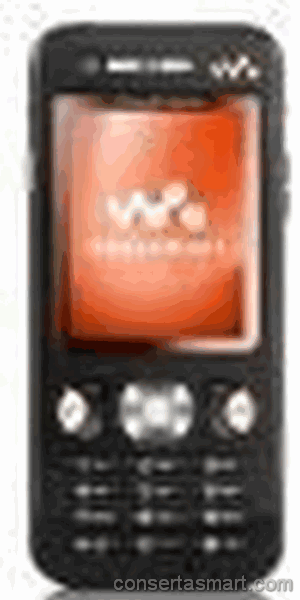 botão ruim emperrado Sony Ericsson W890i
