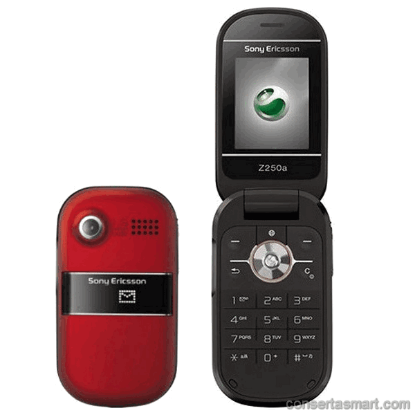 botão ruim emperrado Sony Ericsson Z320i