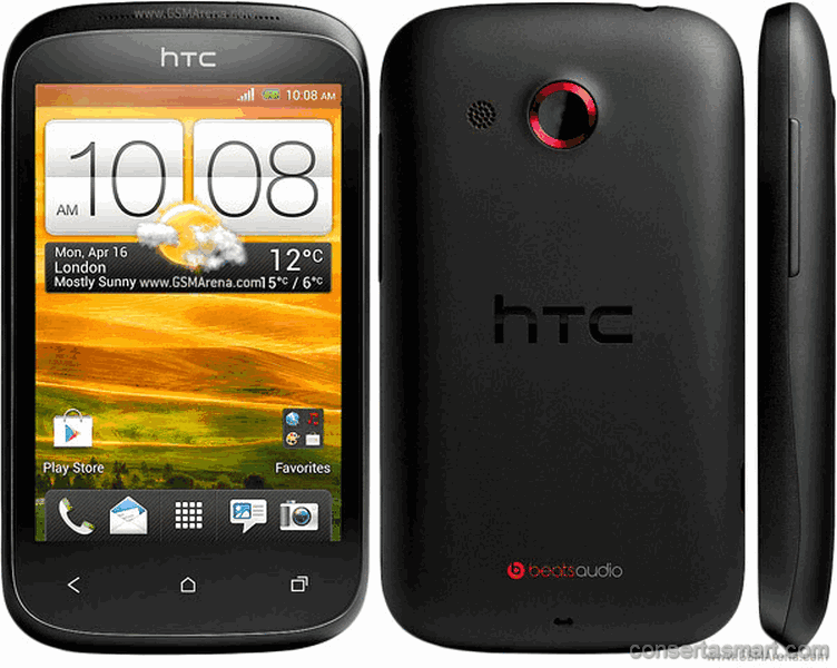 câmera fora de foco HTC Desire C