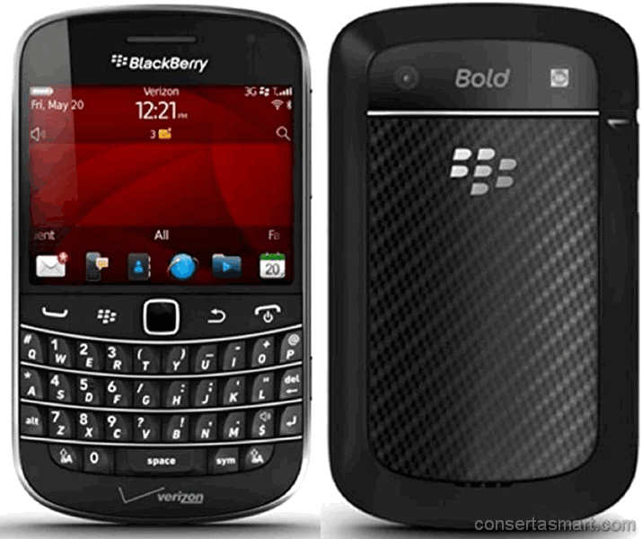 câmera fora de foco RIM Blackberry Bold Touch 9930