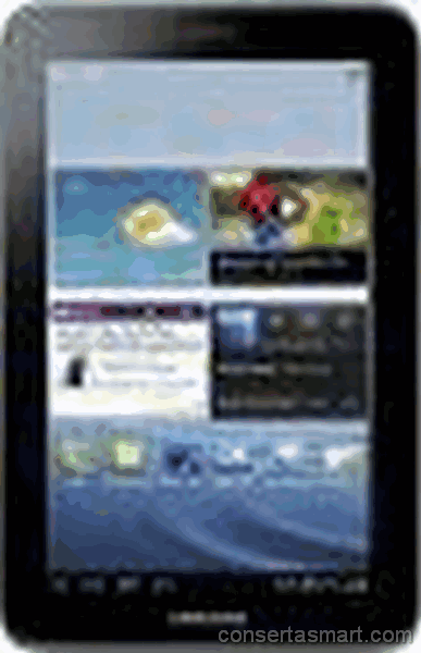 câmera fora de foco Samsung Galaxy Tab 2 7