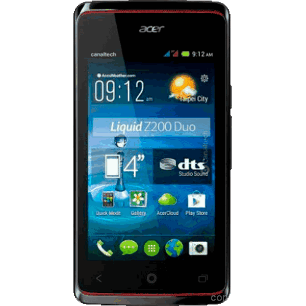 câmera não funciona Acer Liquid Z200