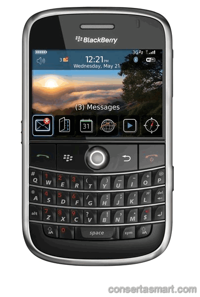 câmera não funciona BlackBerry Bold 9000