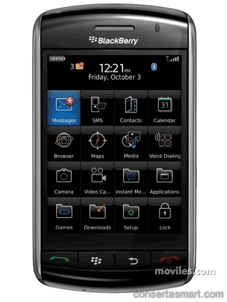 câmera não funciona BlackBerry Storm 9500