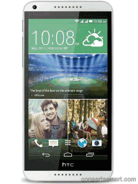 câmera não funciona HTC Desire 816G