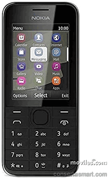 câmera não funciona Nokia 208