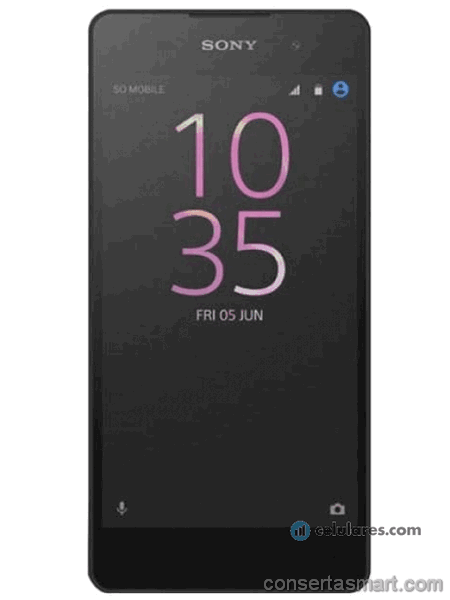 câmera não funciona SONY XPERIA E5