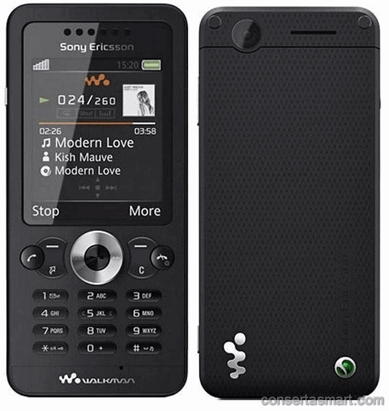 câmera não funciona Sony Ericsson W302