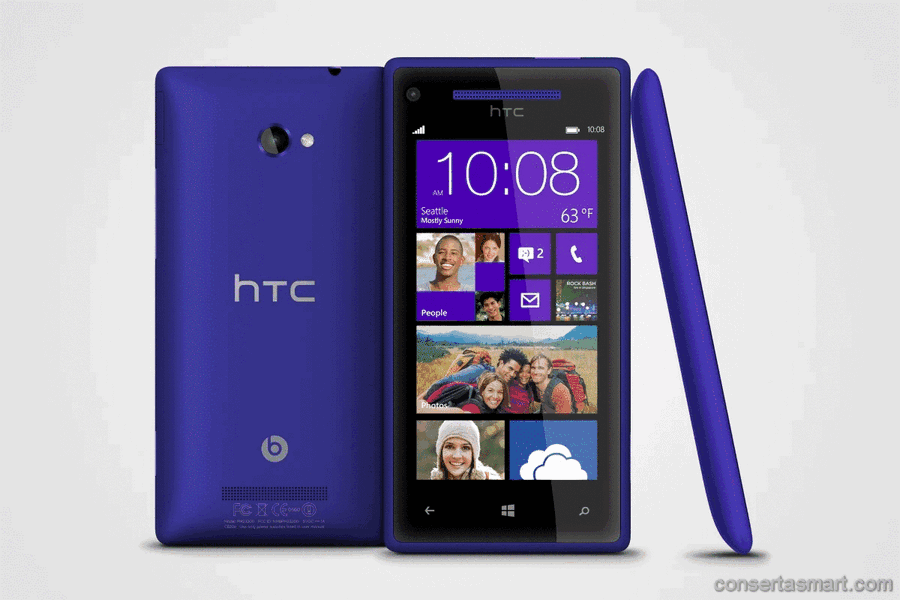display branco listrado ou azul HTC 8X