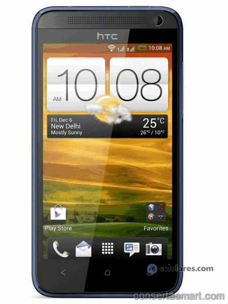 display branco listrado ou azul HTC Desire 501 dual sim