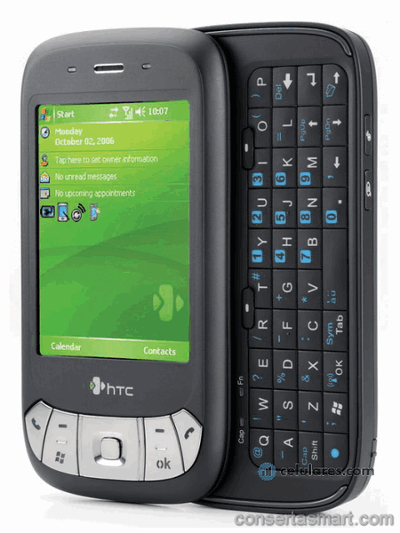 display branco listrado ou azul HTC P4350