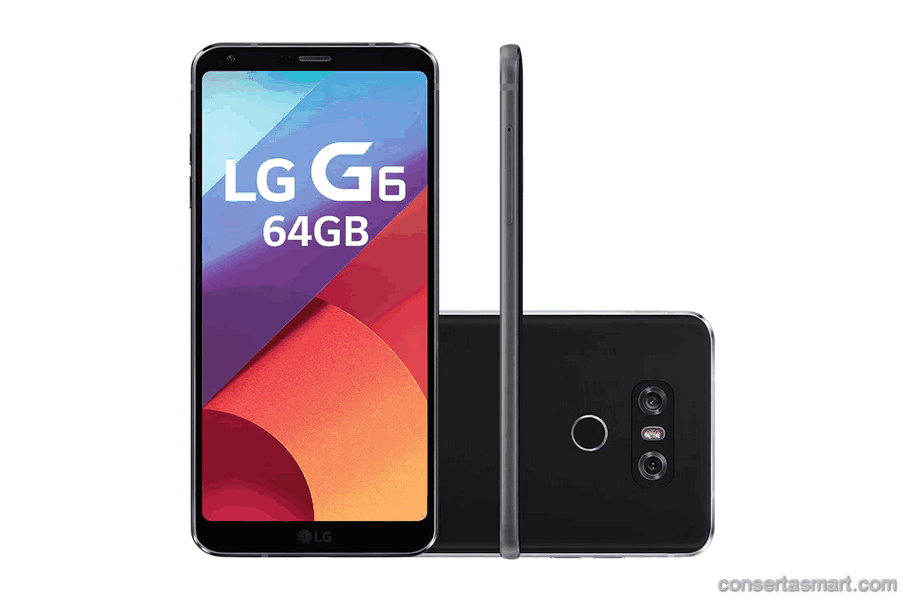 display branco listrado ou azul LG G6