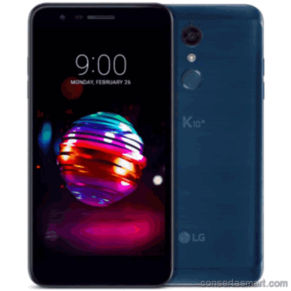 display branco listrado ou azul LG K10 2018