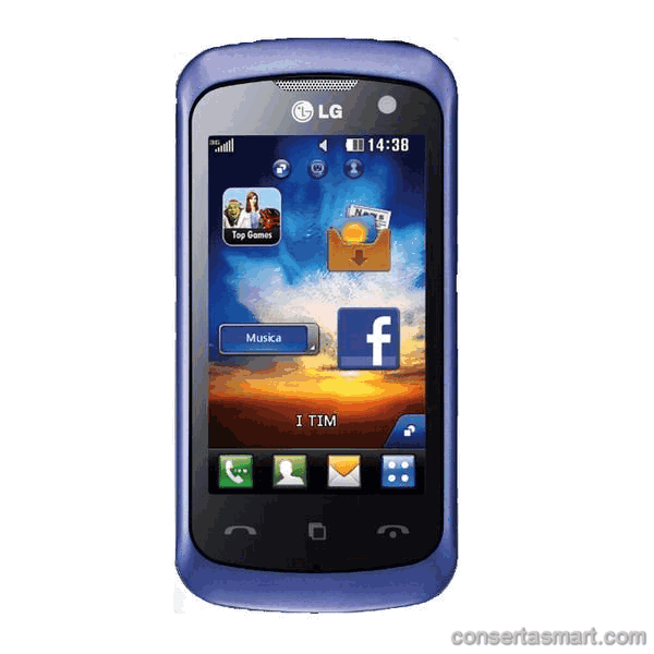 display branco listrado ou azul LG Surf 4GB