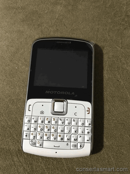 display branco listrado ou azul Motorola EX112