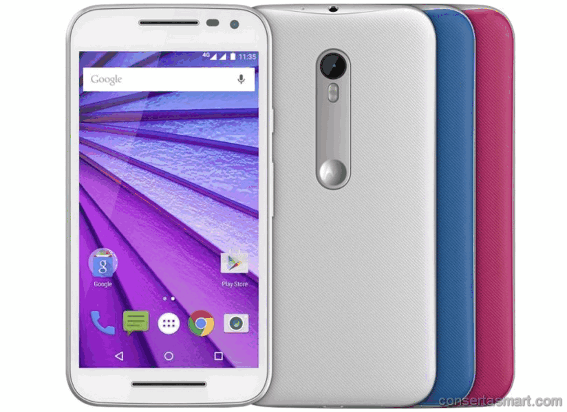 display branco listrado ou azul Motorola Moto G3
