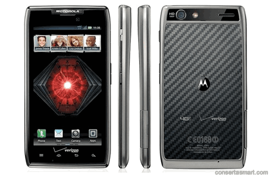 display branco listrado ou azul Motorola Razr Maxx HD