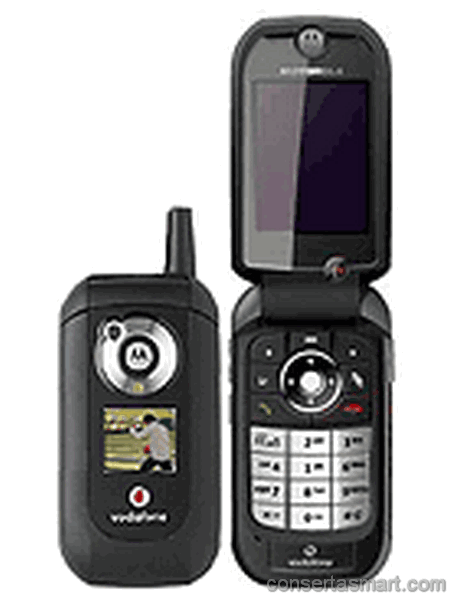 display branco listrado ou azul Motorola V1050