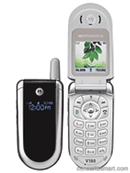 display branco listrado ou azul Motorola V186