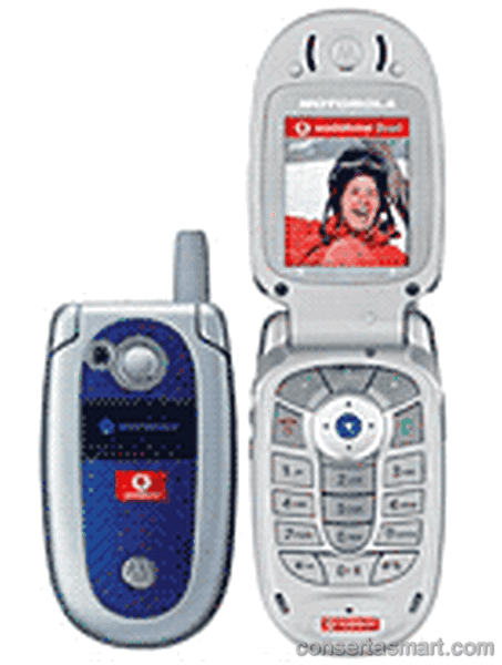 display branco listrado ou azul Motorola V525