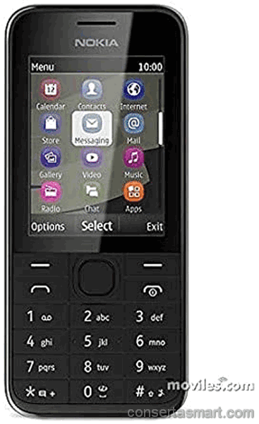 display branco listrado ou azul Nokia 208