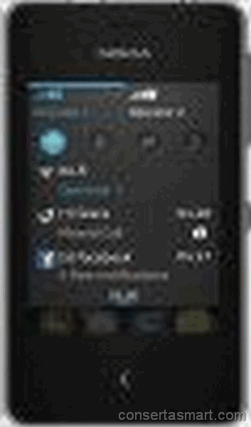display branco listrado ou azul Nokia Asha 500
