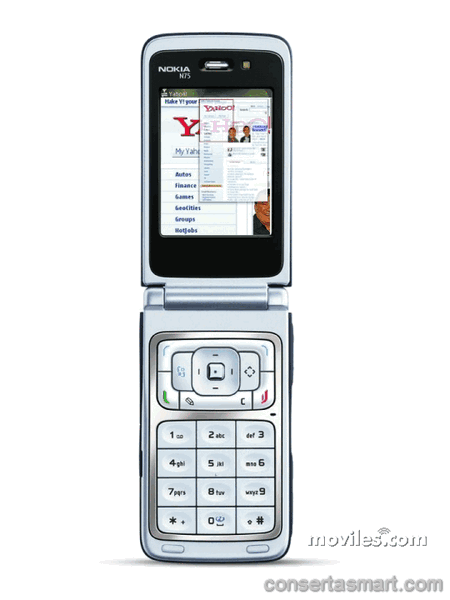 display branco listrado ou azul Nokia N75