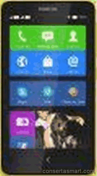 display branco listrado ou azul Nokia X