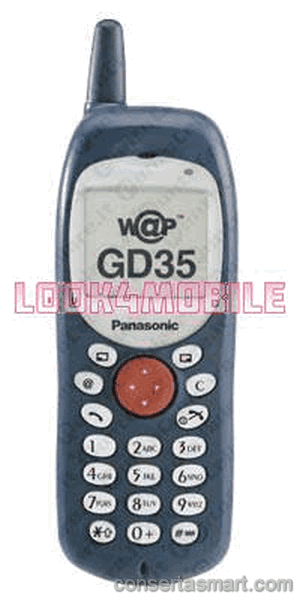 display branco listrado ou azul Panasonic GD 35