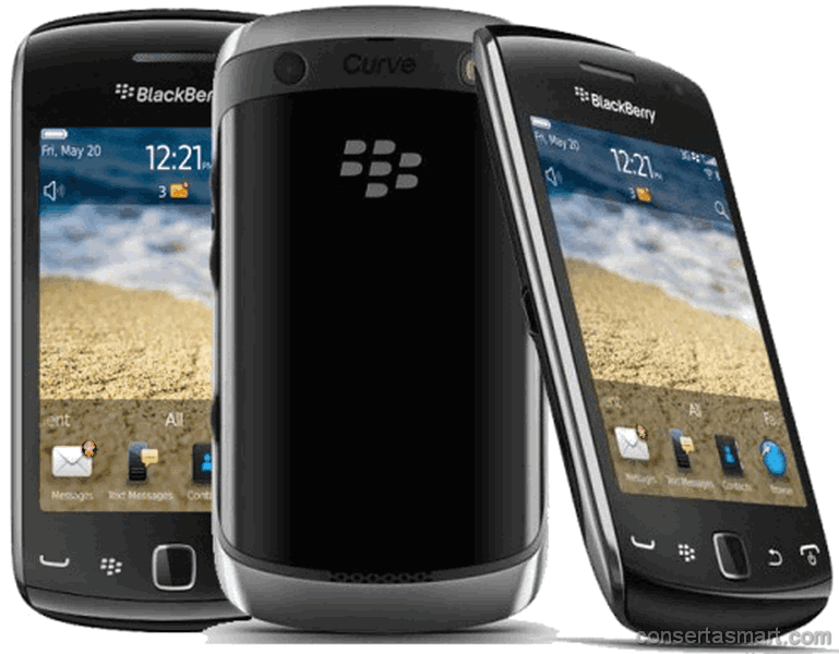 display branco listrado ou azul RIM BlackBerry Curve 9380