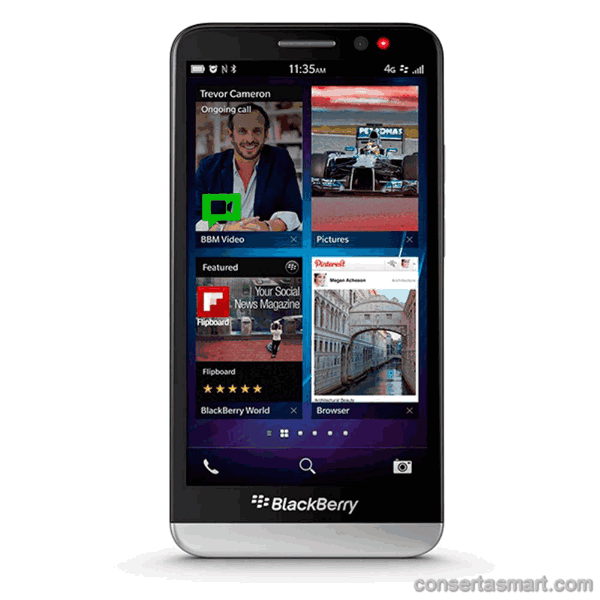 display branco listrado ou azul RIM BlackBerry Z30