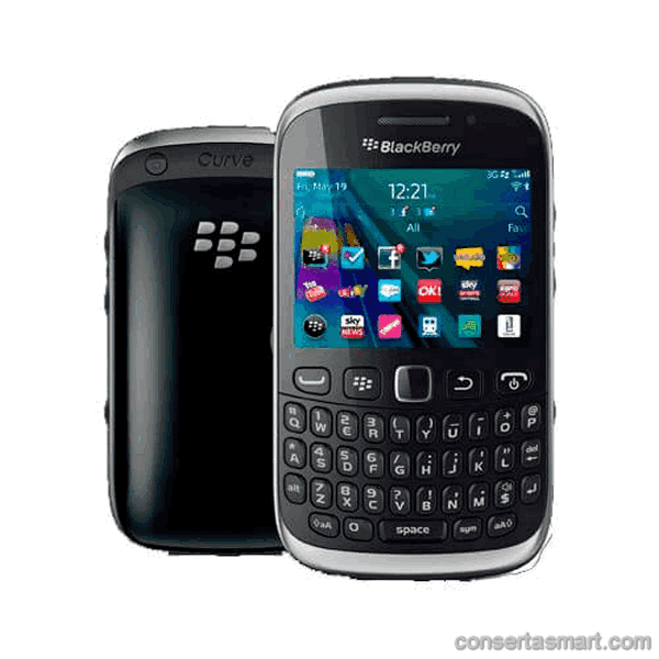 display branco listrado ou azul RIM Blackberry Bold Touch 9900