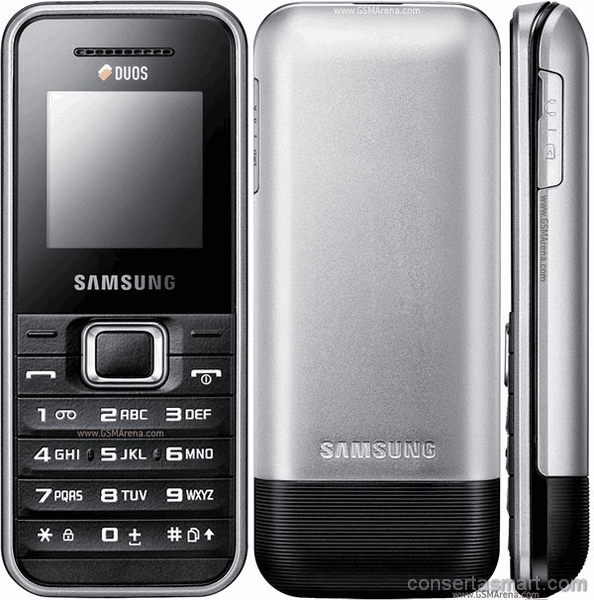 display branco listrado ou azul Samsung E1182