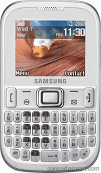 display branco listrado ou azul Samsung E1260B