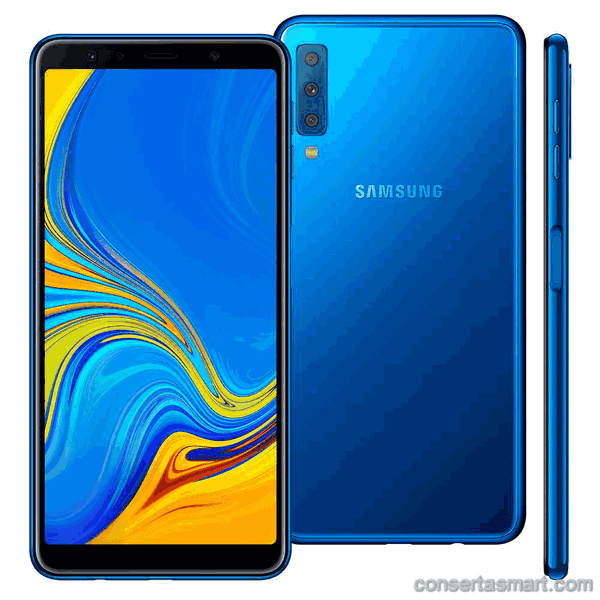 display branco listrado ou azul Samsung Galaxy A7 DUAL