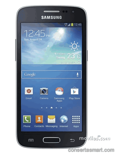 display branco listrado ou azul Samsung Galaxy Core LTE