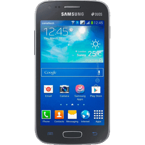 display branco listrado ou azul Samsung Galaxy S II TV