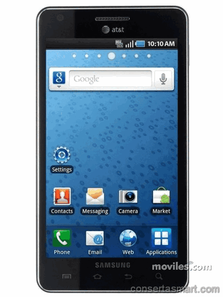 display branco listrado ou azul Samsung Infuse 4G