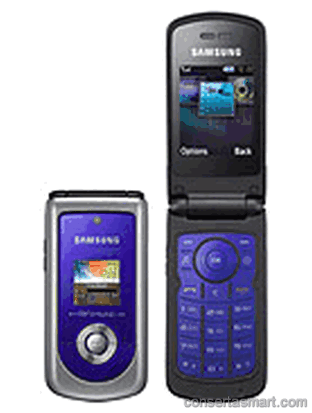 display branco listrado ou azul Samsung M2310
