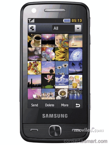 display branco listrado ou azul Samsung M8910 Pixon12