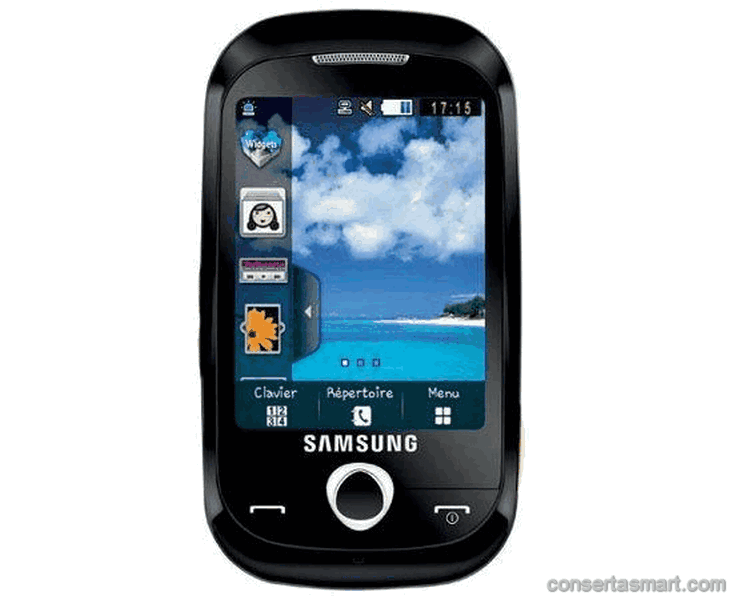 display branco listrado ou azul Samsung S3650 Corby