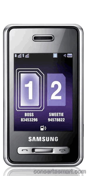 display branco listrado ou azul Samsung SGH-D980