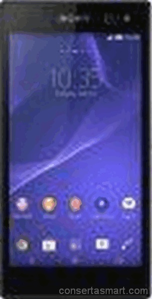 display branco listrado ou azul Sony Xperia C3