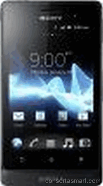 display branco listrado ou azul Sony Xperia Go