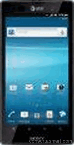 display branco listrado ou azul Sony Xperia Ion
