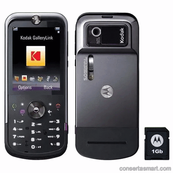 lcd não aparece imagem ou está quebrado Motorola MOTOZINE ZN5