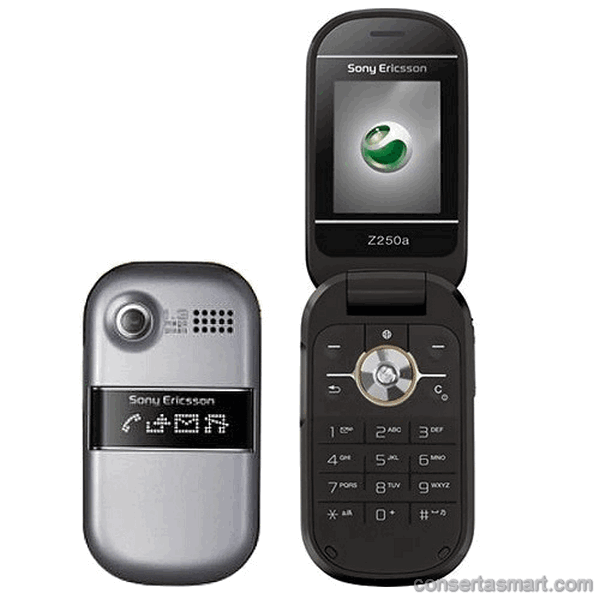 lcd não aparece imagem ou está quebrado Sony Ericsson Z250i