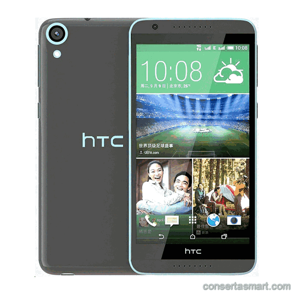 não conecta no pc HTC Desire 820