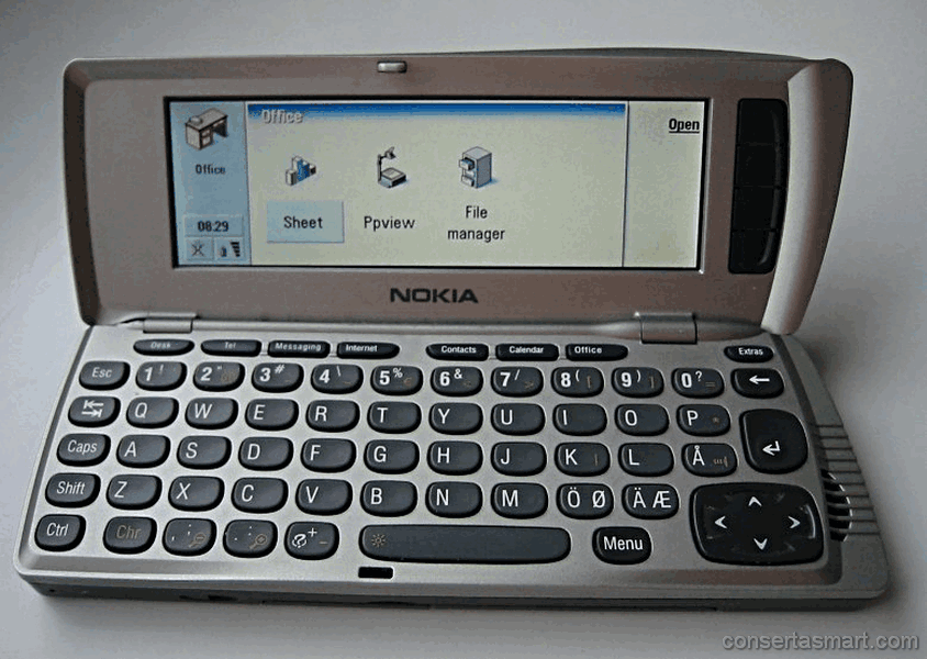 não quer ligar Nokia 9210i Communicator