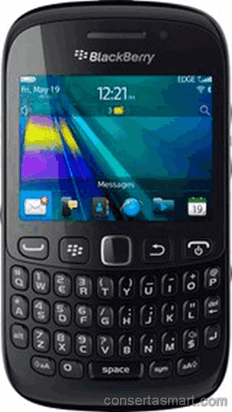não sai som BlackBerry Curve 9220